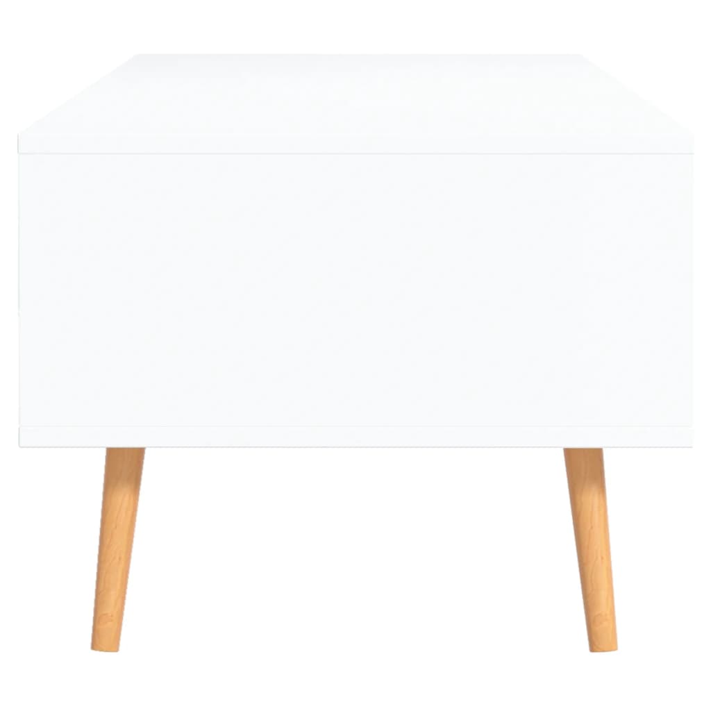 Coffee Table White and Sonoma Oak 39.4"x19.5"x16.9" Engineered Wood