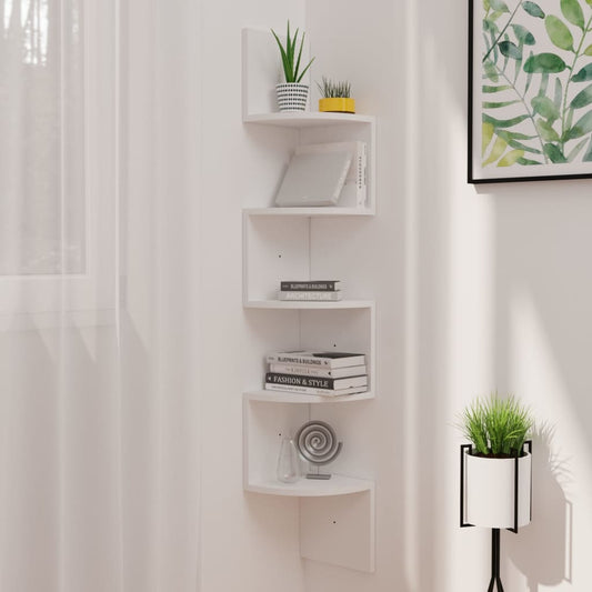 Wall Corner Shelf | White | Engineered wood | Medium | Wall Corner Shelf