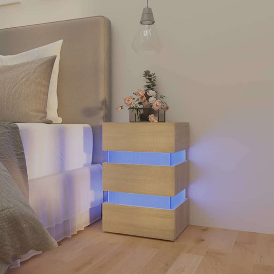 Bedside Cabinet | Sonoma oak | Engineered wood | Standard