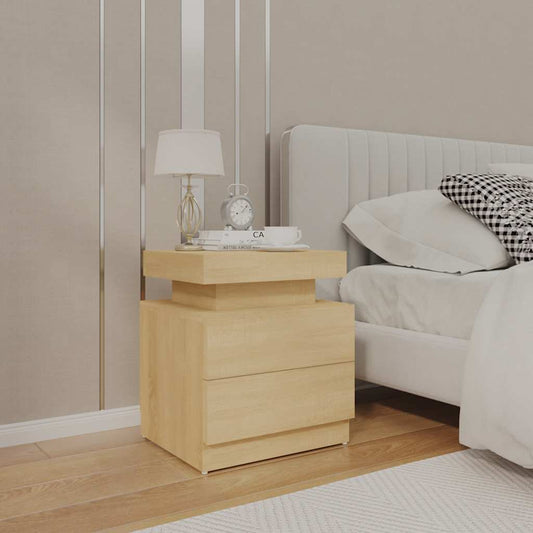 Bedside Cabinet | Sonoma oak | Engineered wood | Medium | Bedside Cabinet