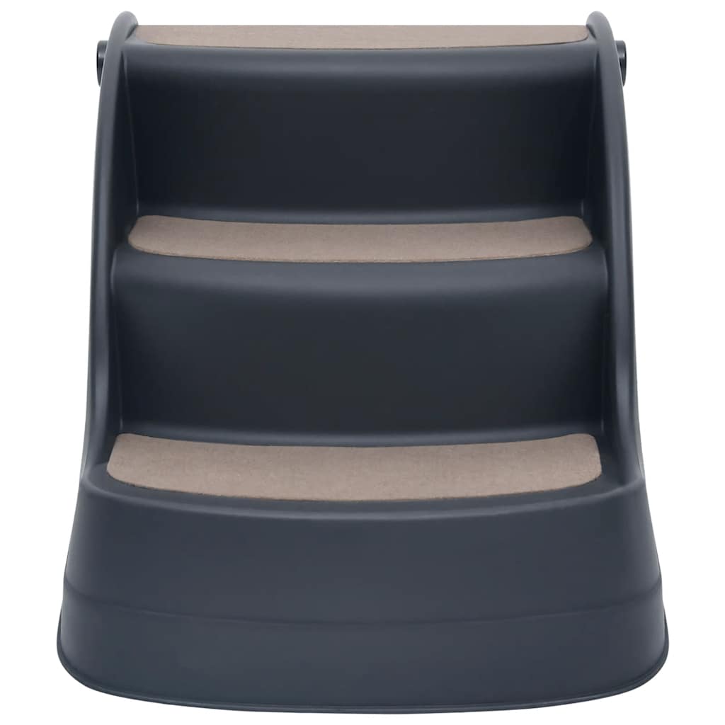 Dog Stair | Dark grey | PP (polypropylene), felt | Foldable | Dog Stairs
