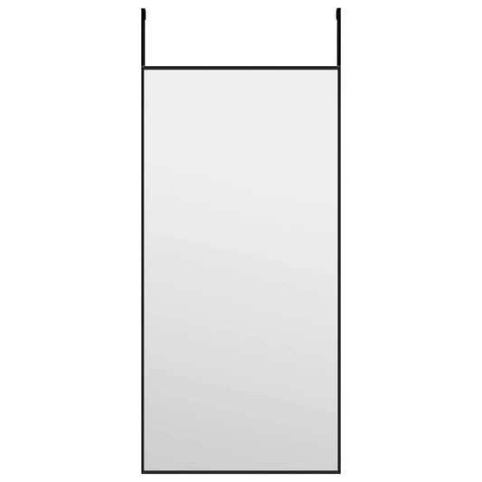 Door Mirror | Black | Aluminium, Glass | 30 x 60 cm | Wall Mount