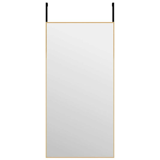 Door Mirror | Gold | Aluminium, Glass | 40x80 cm | Minimalistic