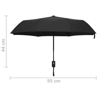 Automatic Folding Umbrella Black 95 cm