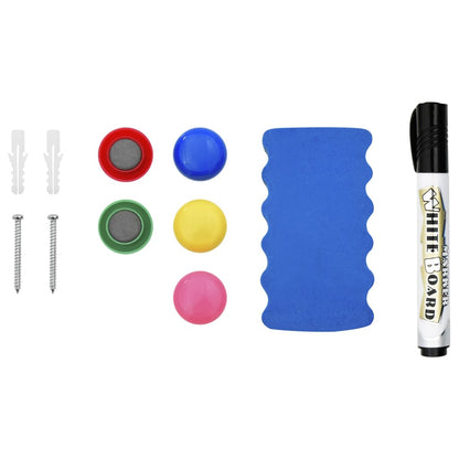 Magnetic Whiteboard White 110x60 cm Steel