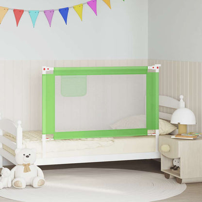 Toddler Safety Bed Rail Green 120x25 cm Fabric