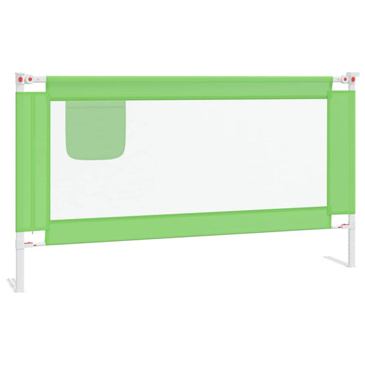 Toddler Safety Bed Rail Green 150x25 cm Fabric