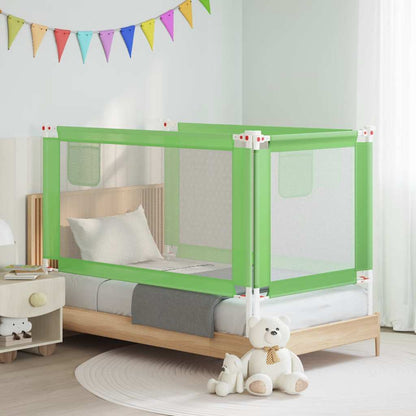 Toddler Safety Bed Rail Green 150x25 cm Fabric