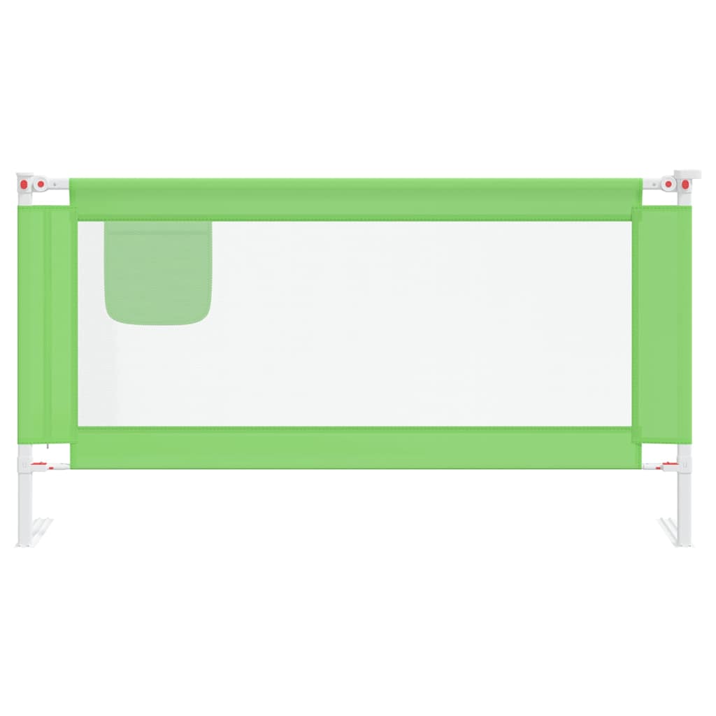 Toddler Safety Bed Rail Green 160x25 cm Fabric