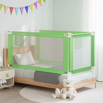 Toddler Safety Bed Rail Green 160x25 cm Fabric
