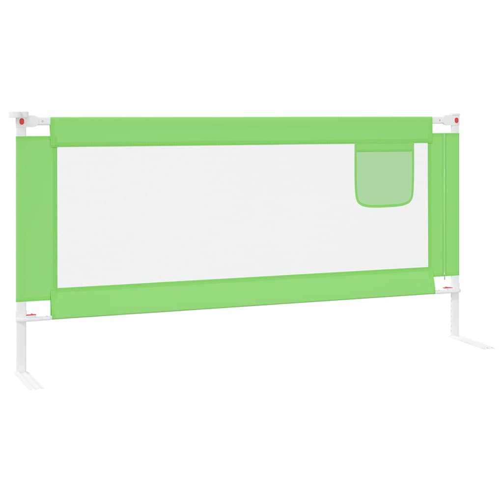 Toddler Safety Bed Rail Green 190x25 cm Fabric