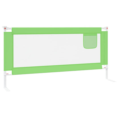 Toddler Safety Bed Rail Green 190x25 cm Fabric