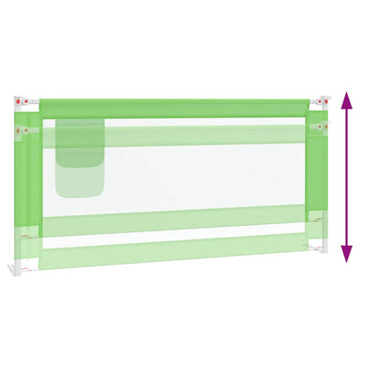 Toddler Safety Bed Rail Green 190x25 cm Fabric