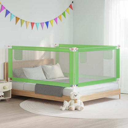Toddler Safety Bed Rail Green 190x25 cm Fabric