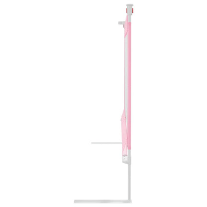 Toddler Safety Bed Rail Pink 160x25 cm Fabric