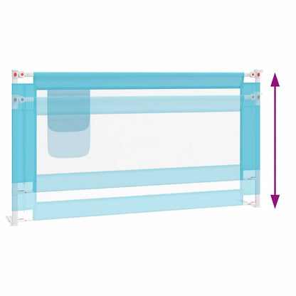 Toddler Safety Bed Rail Blue 160x25 cm Fabric