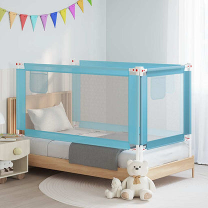 Toddler Safety Bed Rail Blue 160x25 cm Fabric