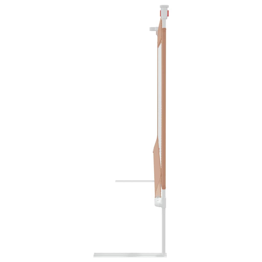 Toddler Safety Bed Rail Taupe 190x25 cm Fabric