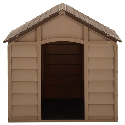 Dog House | Brown | 100% PP (polypropylene) | UV-resistant materials