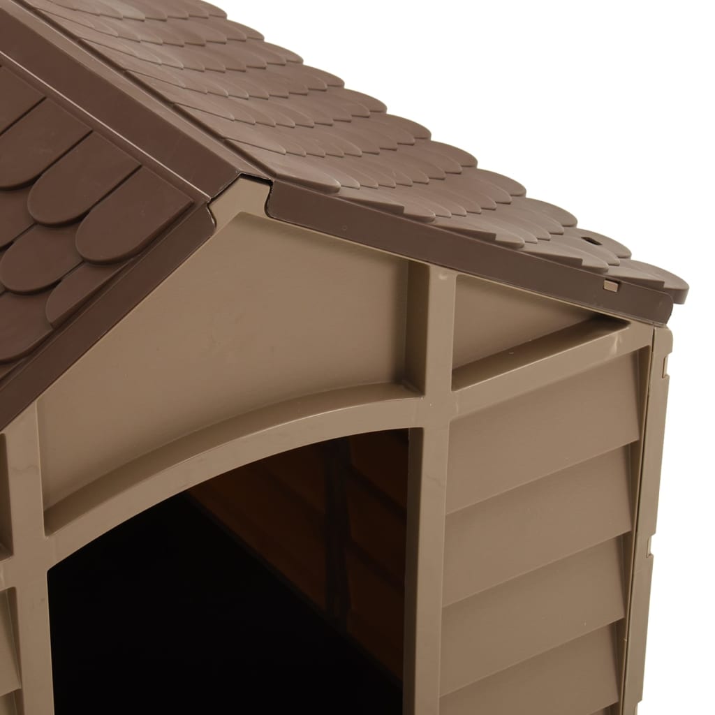 Dog House Brown 71x71.5x68 cm PP