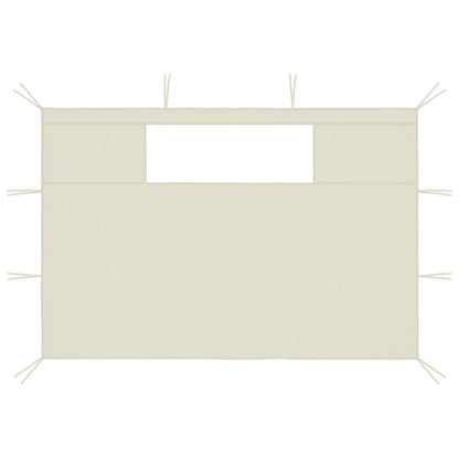 Gazebo Sidewalls with Windows 2 pcs Cream