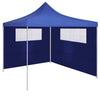 Gazebo Sidewalls with Windows 2 pcs Blue