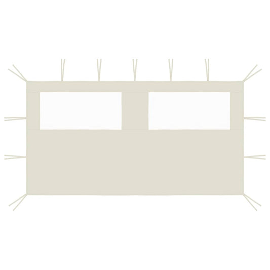 Gazebo Sidewall with Windows 4x2 m Cream