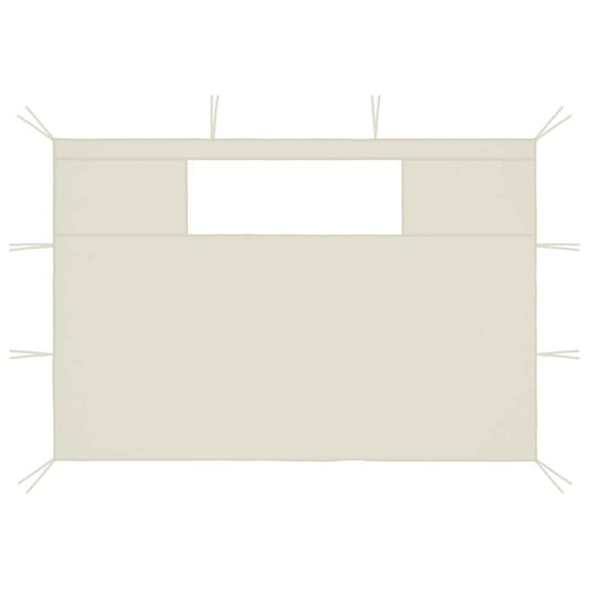 Gazebo Sidewalls with Windows 2 pcs Cream
