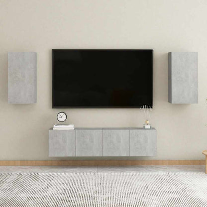 TV Cabinet Concrete Grey 30.5x30x60 cm Engineered Wood