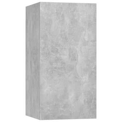 2 Piece TV Cabinet Set Concrete Grey 30,5x30x60 cm Engineered Wood