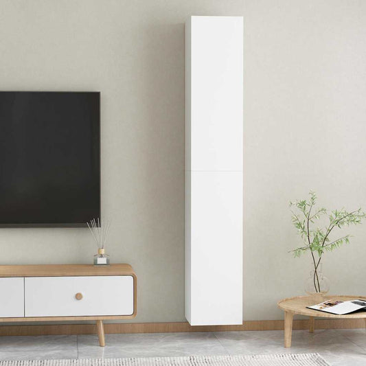 Tv Cabinet | Set of 2 | White | Engineered wood | Medium | Wall mounting