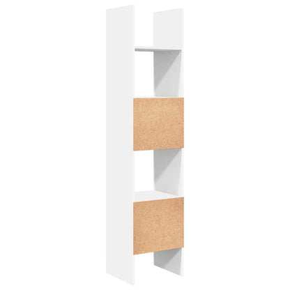 Book Cabinet White 40x35x180 cm Engineered Wood