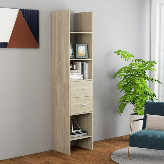 Book Cabinet | Sonoma oak | Engineered wood | Medium | Book Cabinet