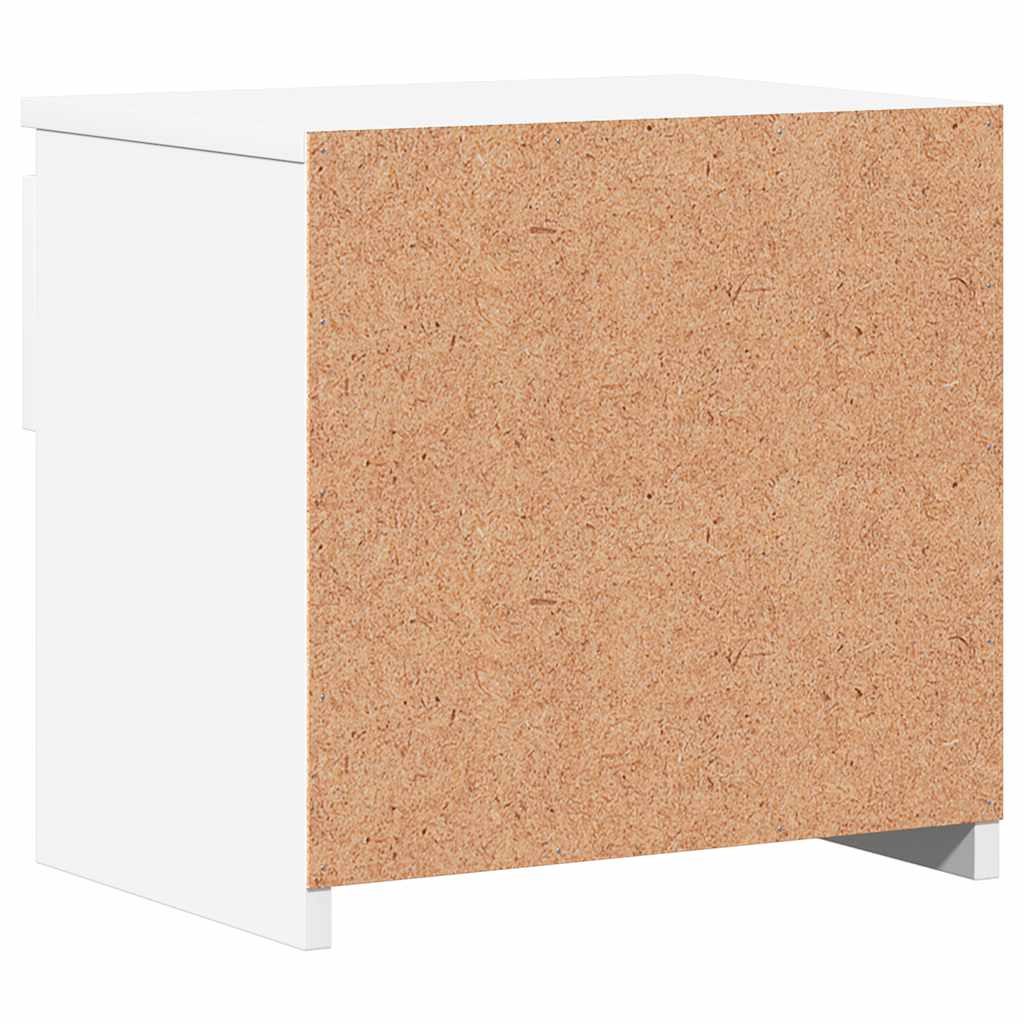 Bedside Cabinet White 40x30x39 cm Engineered Wood