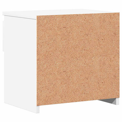 Bedside Cabinet White 40x30x39 cm Engineered Wood