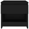 Bedside Cabinet Black 40x30x39 cm Engineered Wood
