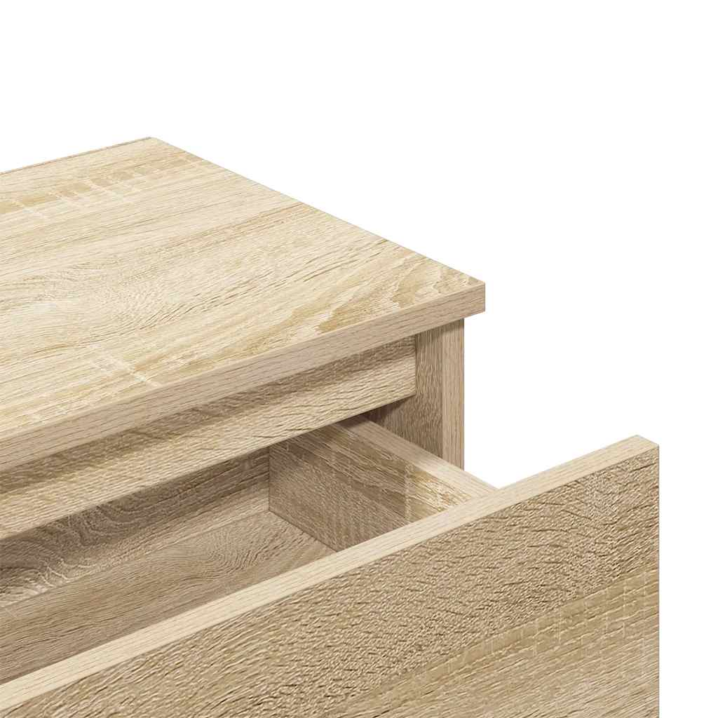 Bedside Cabinets 2 pcs Sonoma Oak 40x30x39 cm Engineered Wood
