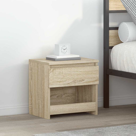 803450 vidaXL Bedside Cabinets 2 pcs Sonoma Oak 40x30x39 cm Engineered Wood