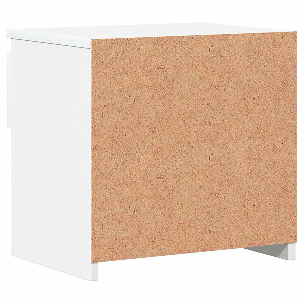 Bedside Cabinets 2 pcs High Gloss White 40x30x39 cm Engineered Wood