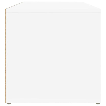 Shoe Storage Bench | White | Engineered wood | 105 cm