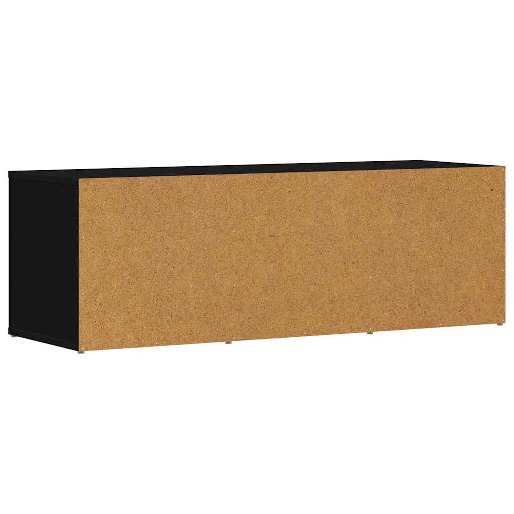 Shoe Storage Bench | Black | Engineered Wood | Medium
