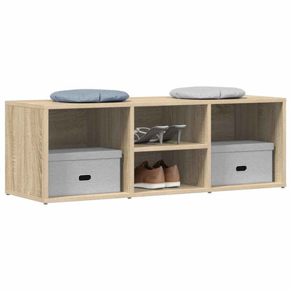 Shoe Storage Bench Sonoma Oak 105x35x35 cm Engineered Wood