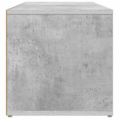 Shoe Storage Bench Concrete Grey 105x35x35 cm Engineered Wood