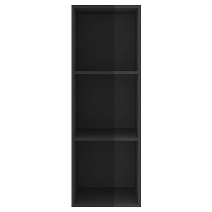 Wall-mounted TV Cabinet High Gloss Black 37x37x107 cm Engineered Wood