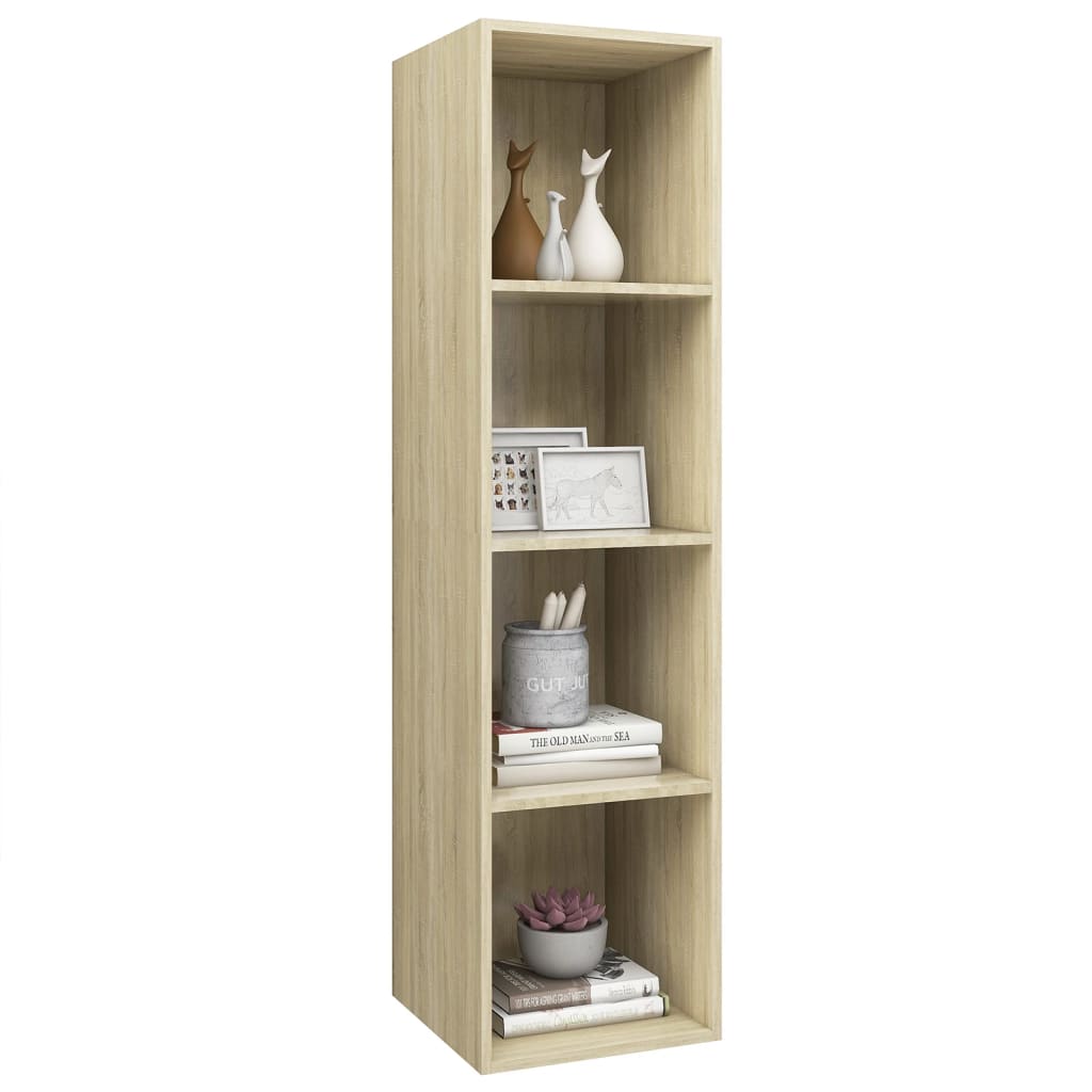 Wall-mounted TV Cabinet Sonoma Oak 37x37x142.5 cm Engineered Wood