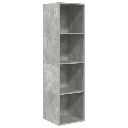 Wall-mounted TV Cabinet Concrete Grey 37x37x142.5 cm Engineered Wood