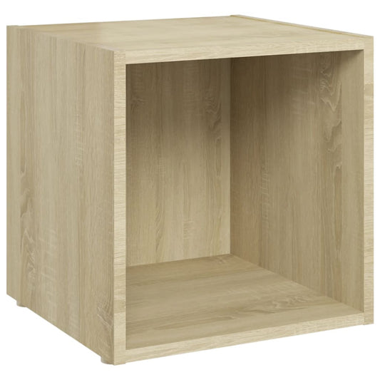 805507 vidaXL TV Cabinet Sonoma Oak 37x35x37 cm Engineered Wood