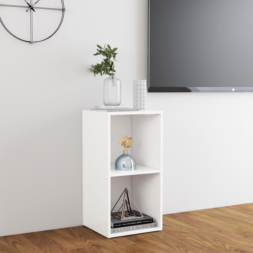 805525 vidaXL TV Cabinet White 72x35x36,5 cm Engineered Wood