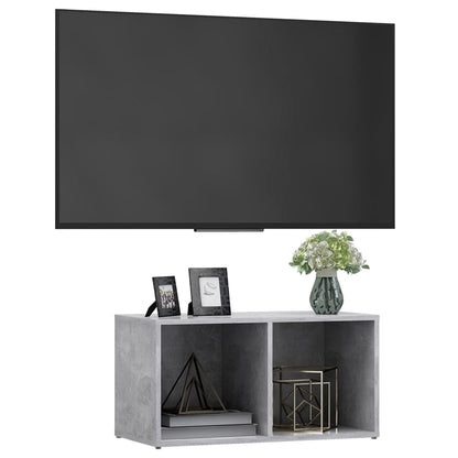805529 vidaXL TV Cabinet Concrete Grey 72x35x36,5 cm Engineered Wood