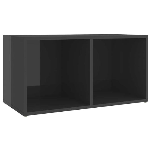 805533 vidaXL TV Cabinet High Gloss Grey 72x35x36,5 cm Engineered Wood